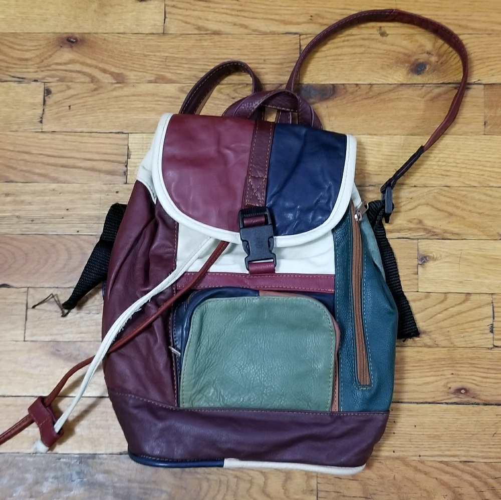 Patchwork Bookbag / Backpack - image 1